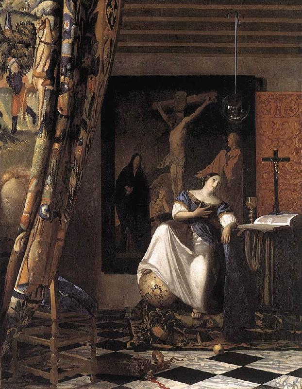 Jan Vermeer The Allegory of the Faith oil painting image